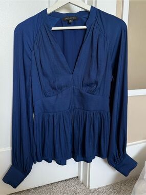 Banana Republic V-Neck Peplum Blouse
